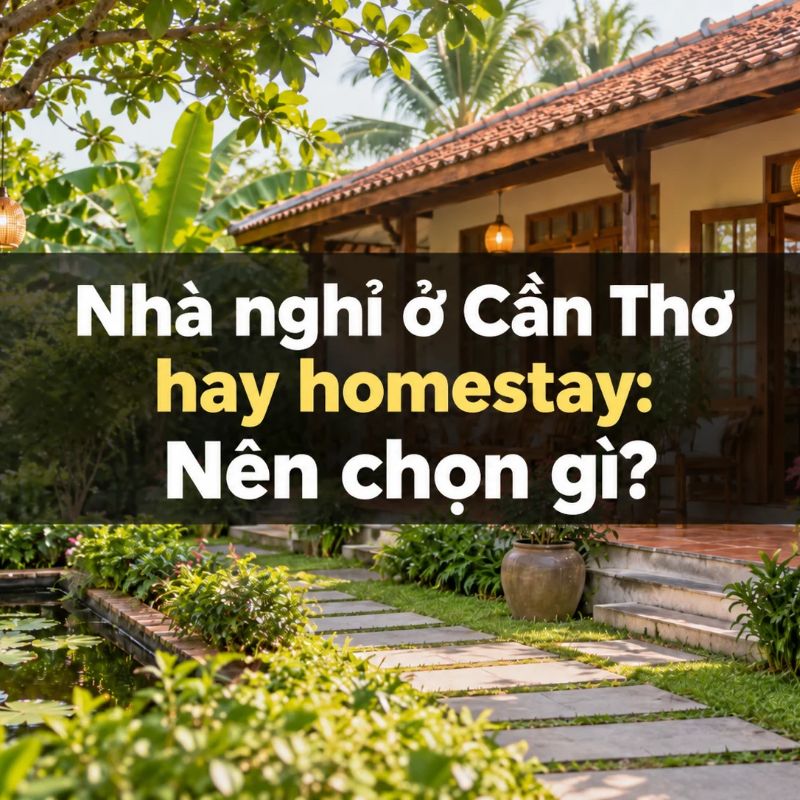 Nhà nghỉ ở Cần Thơ hay homestay: Nên chọn gì?