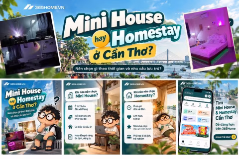 Mini house Cần Thơ là gì? So sánh với homestay