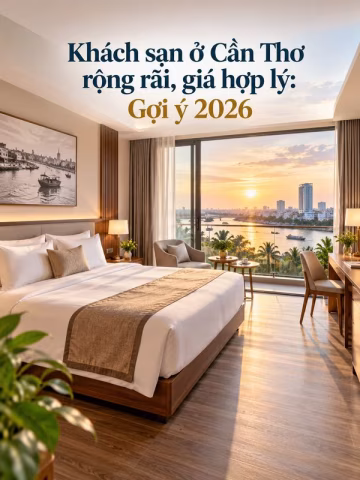 Khách sạn ở Cần Thơ rộng rãi, giá hợp lý: Gợi ý 2026