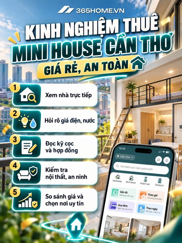 cho thuê mini house Cần Thơ giá rẻ