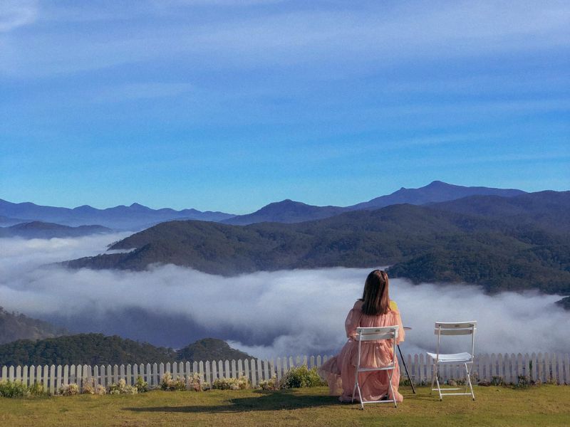 homestay săn mây Đà Lạt view thung lũng