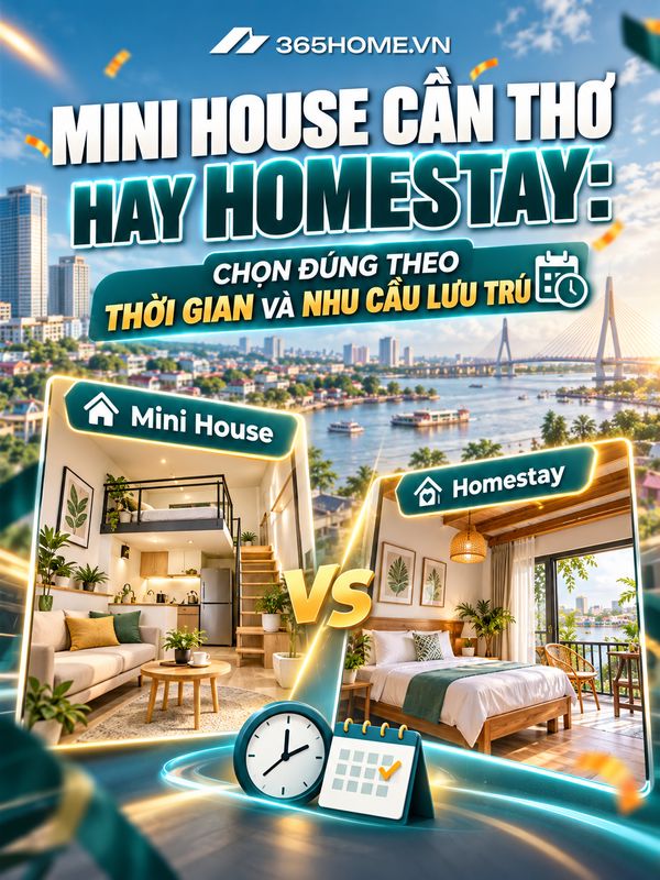 so sánh mini house Cần Thơ với homestay